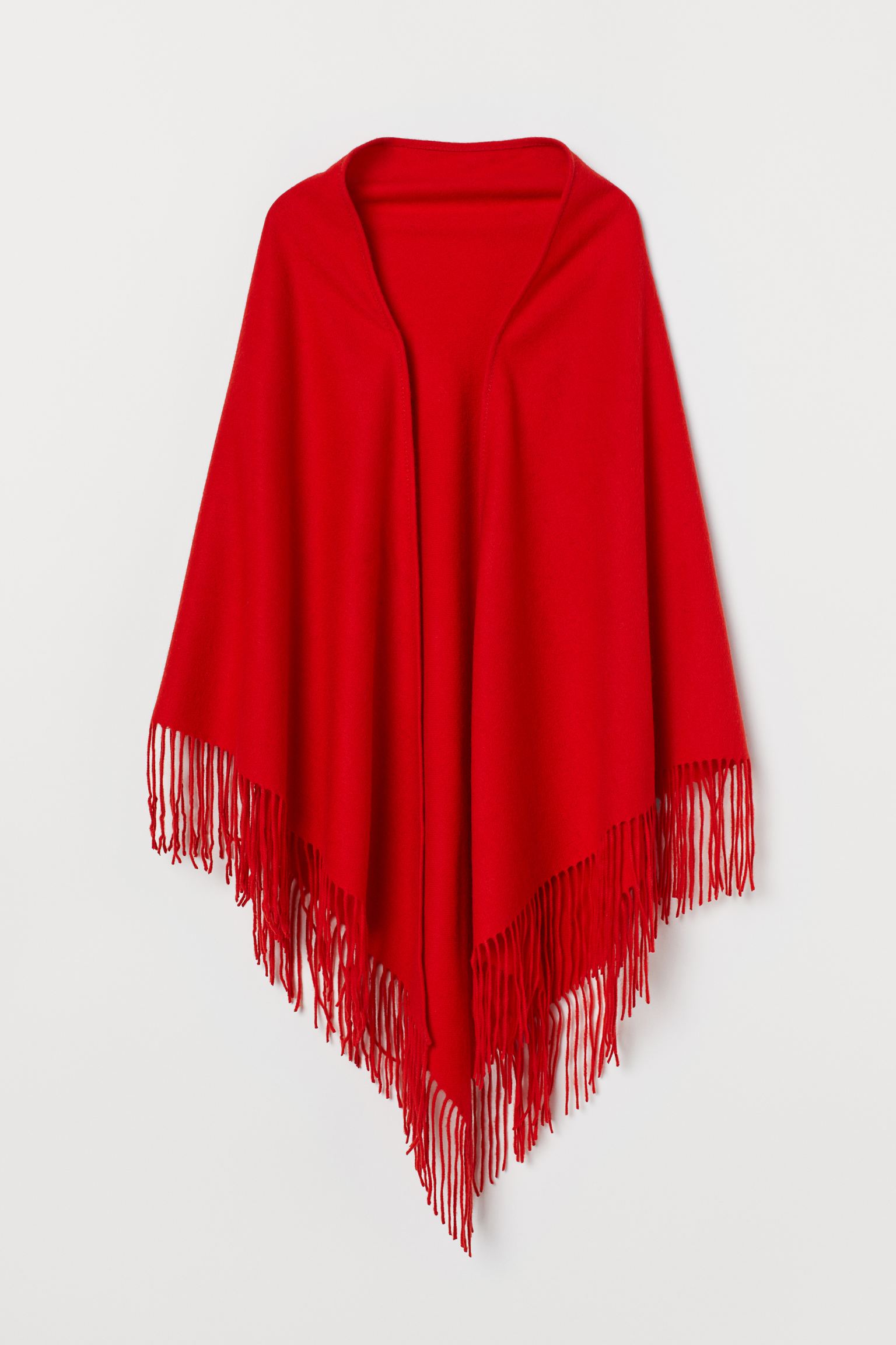 

Платок шерстяной H&M 100х200см красный 20107799570