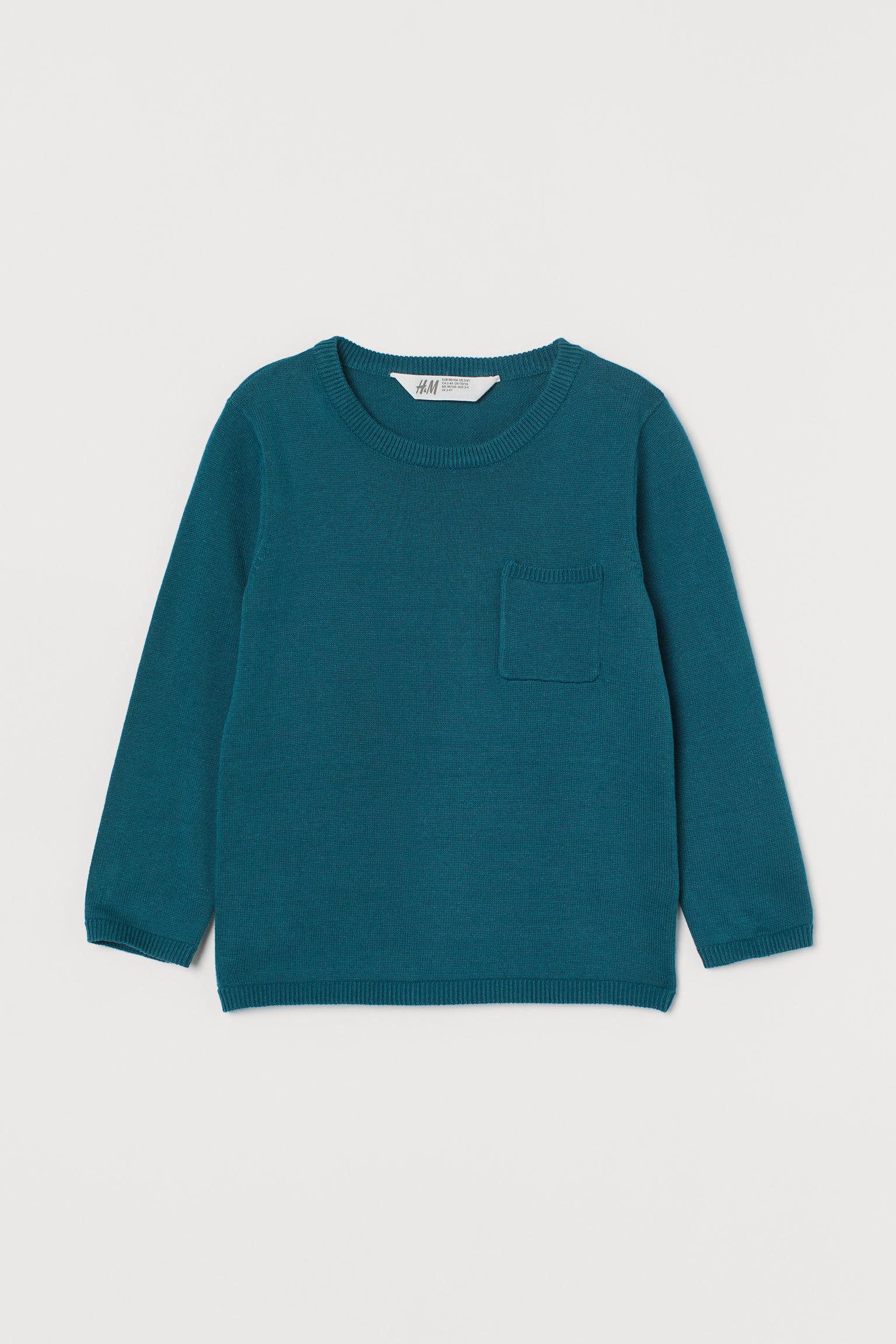 

Джемпер H&M 134 140см темно бирюзовый 23108816602