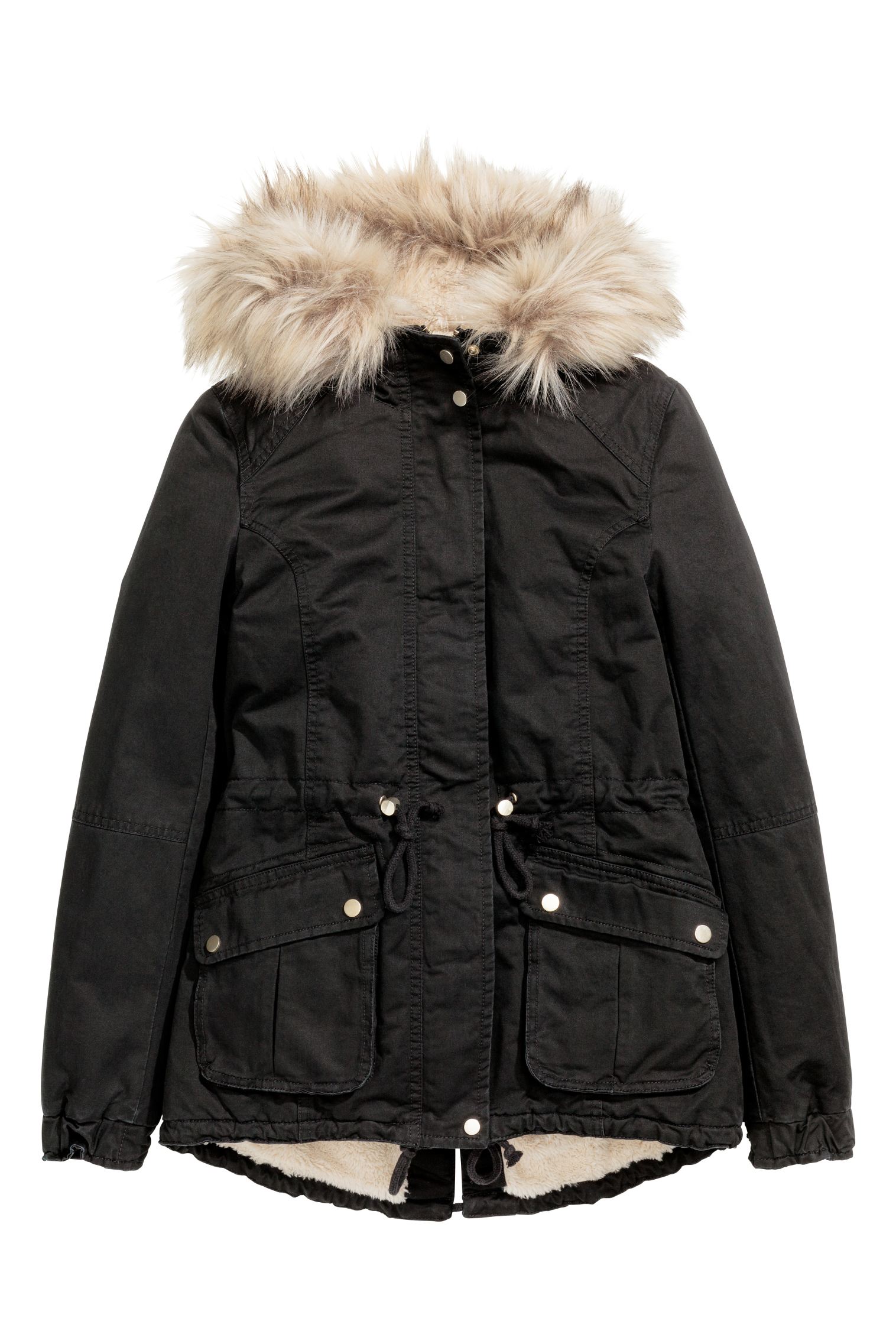 

Парка H&M  черный 19104011364, Парка H&M 42 черный 19104011364