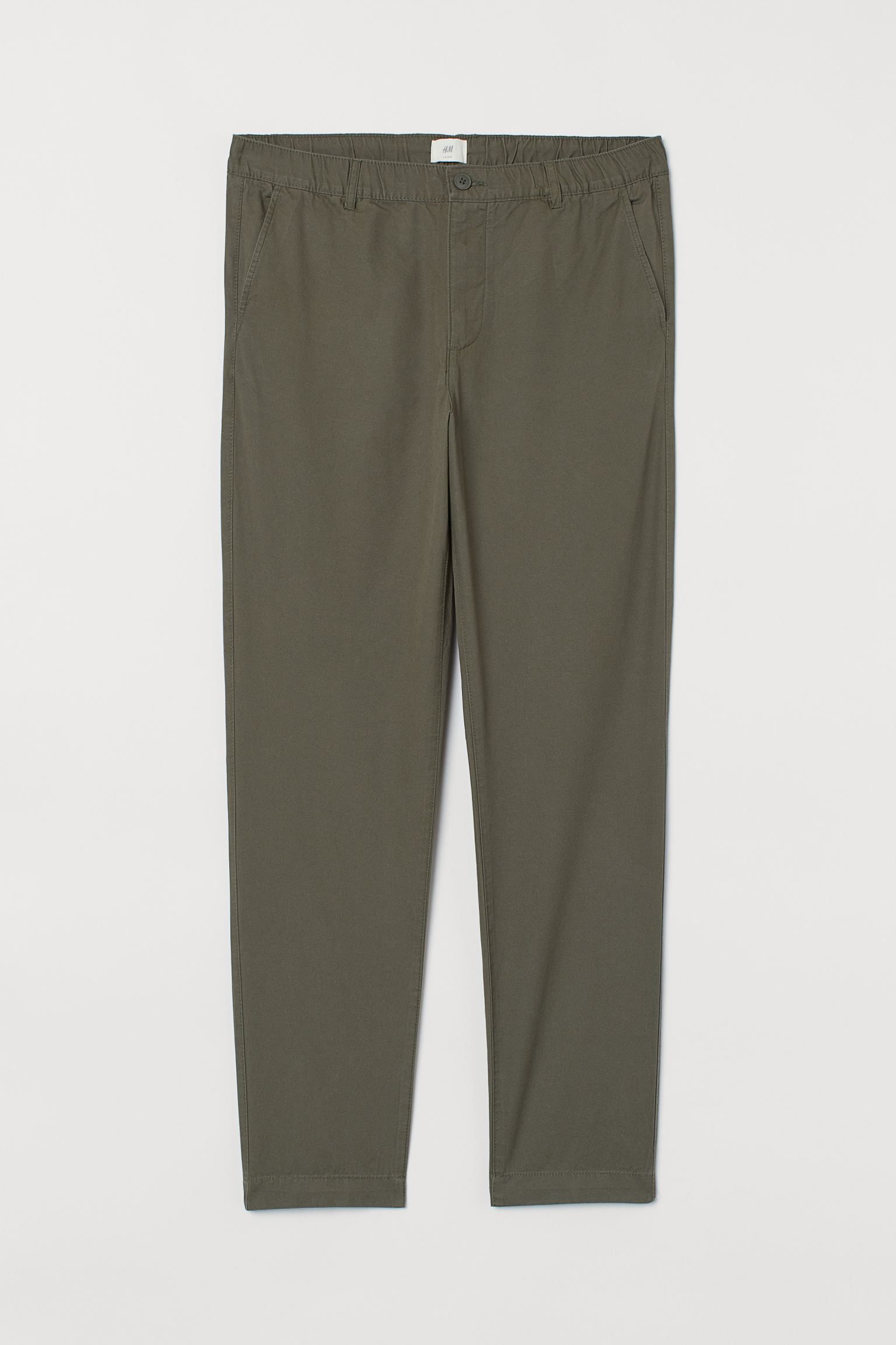 

Брюки H&M  зеленый хаки 16038392590, Брюки H&M XL зеленый хаки 16038392590