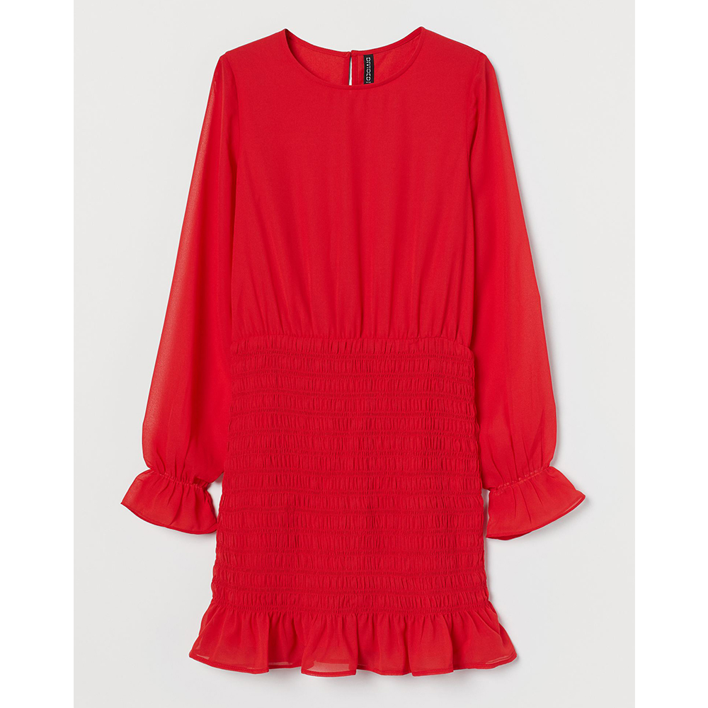

Платье с вафельной сборкой H&M 40