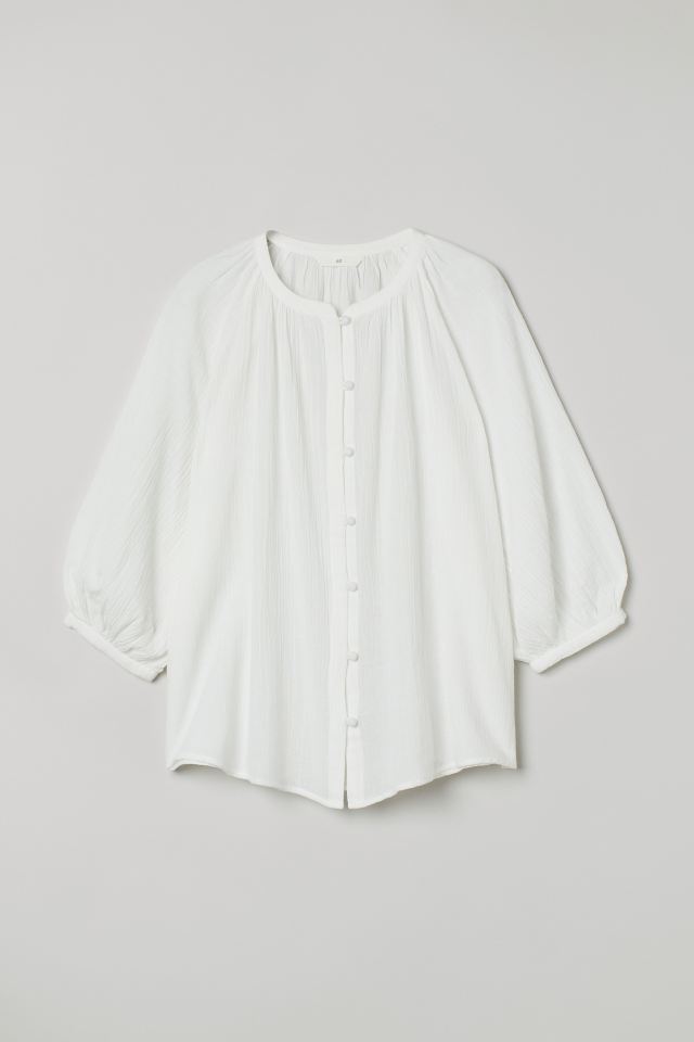 

Блузка из жатой ткани H&M 44