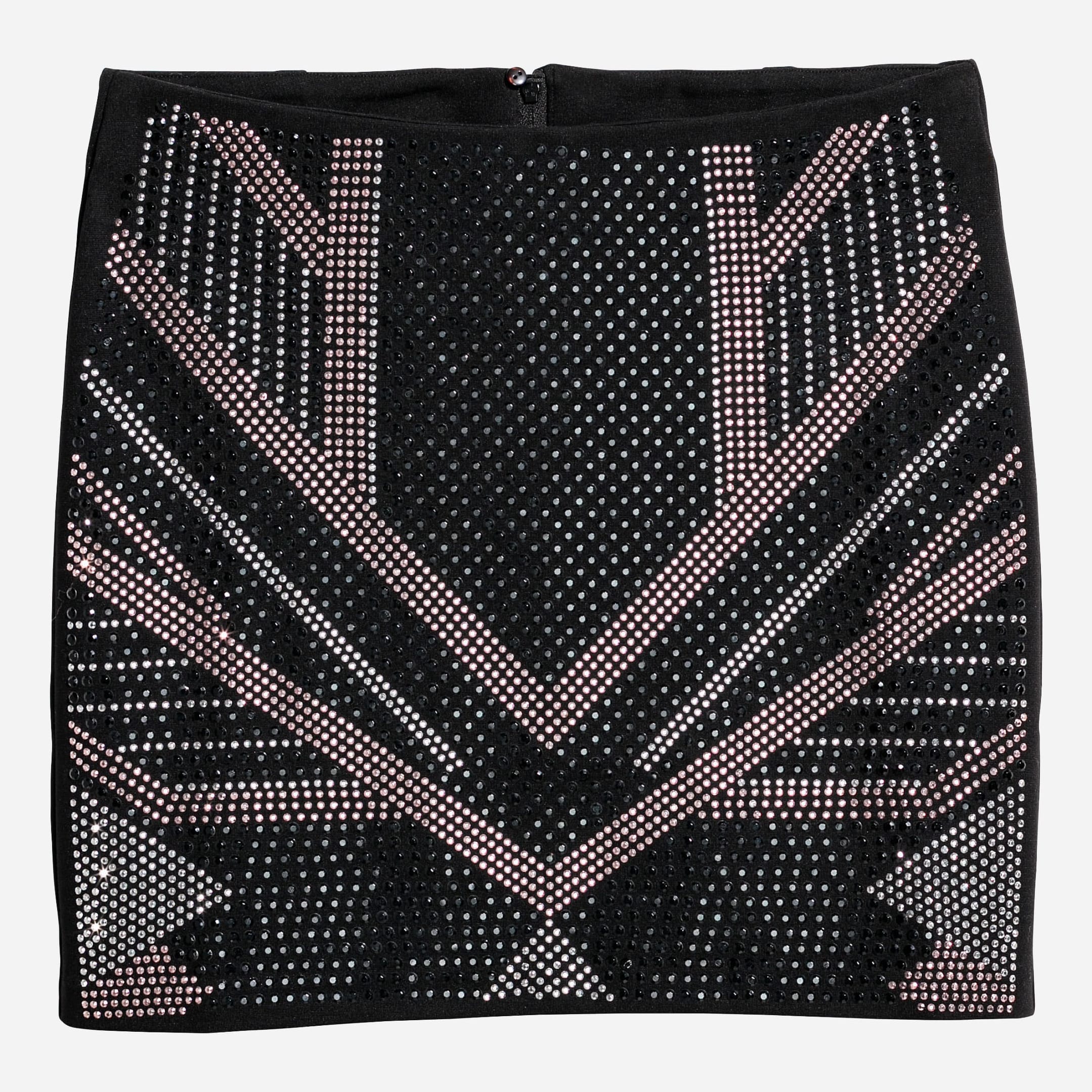 

Юбка H&M XAZ127389VWIK 36 Черная с серебристым