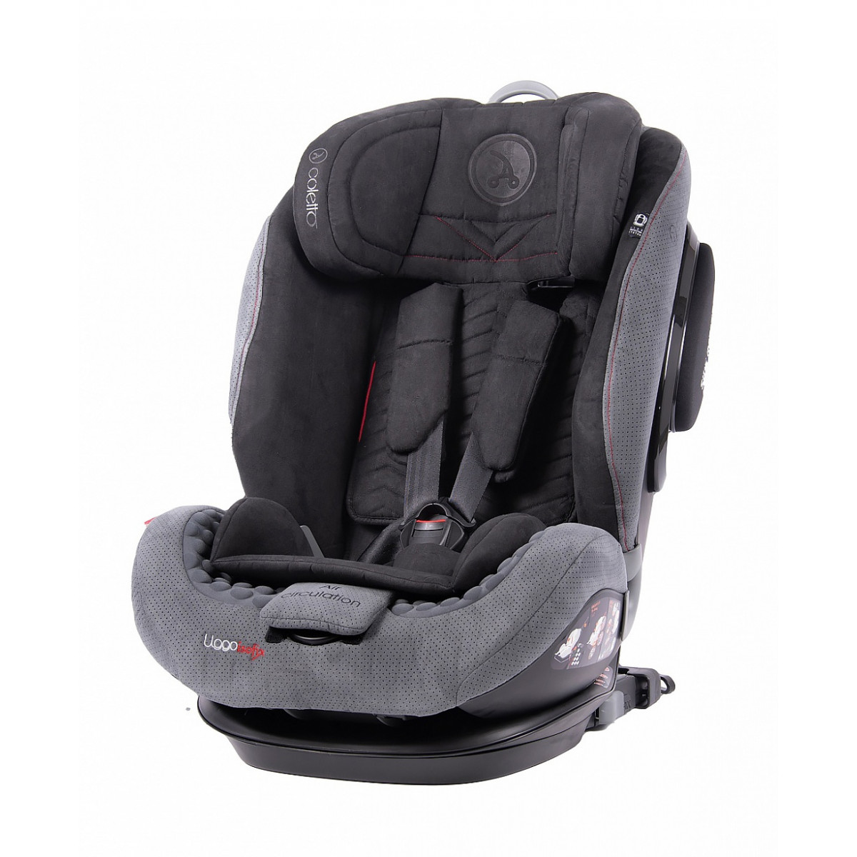 

Автокресло Coletto Uggo 9-36 9024-CUI-10/13 группа 1-2-3 (9-36 кг) Серый/Черный с системой Isofix и SIP + якорный ремень Top Tether