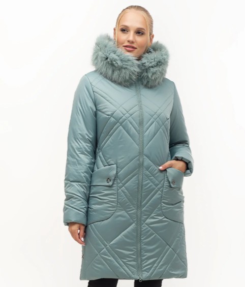 

Пуховик Maha 155 50 Песец Мятный