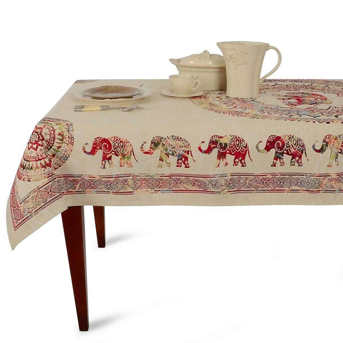 

Скатерть Villa Grazia Premium Прогулка по Индии гобеленовая 140x240 см