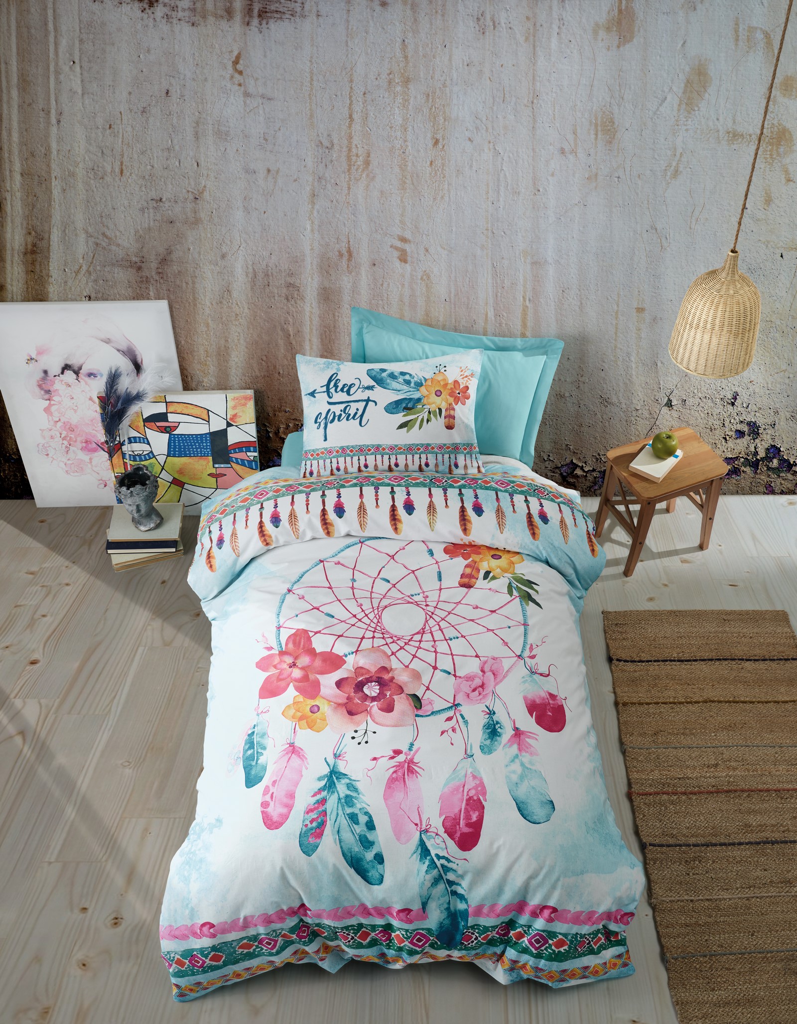 

Комплект постельного белья Cotton Box Joslin Mint 160x220