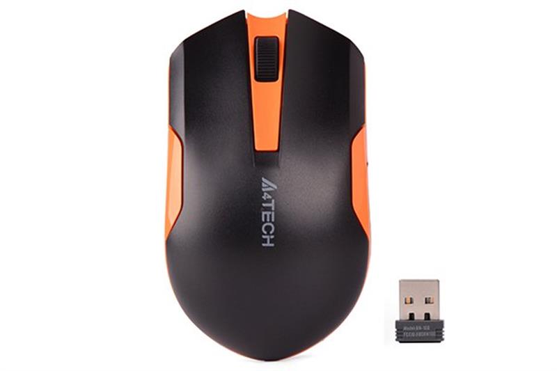 

Мышь беспроводная A4Tech G3-200N Black/Orange USB V-Track