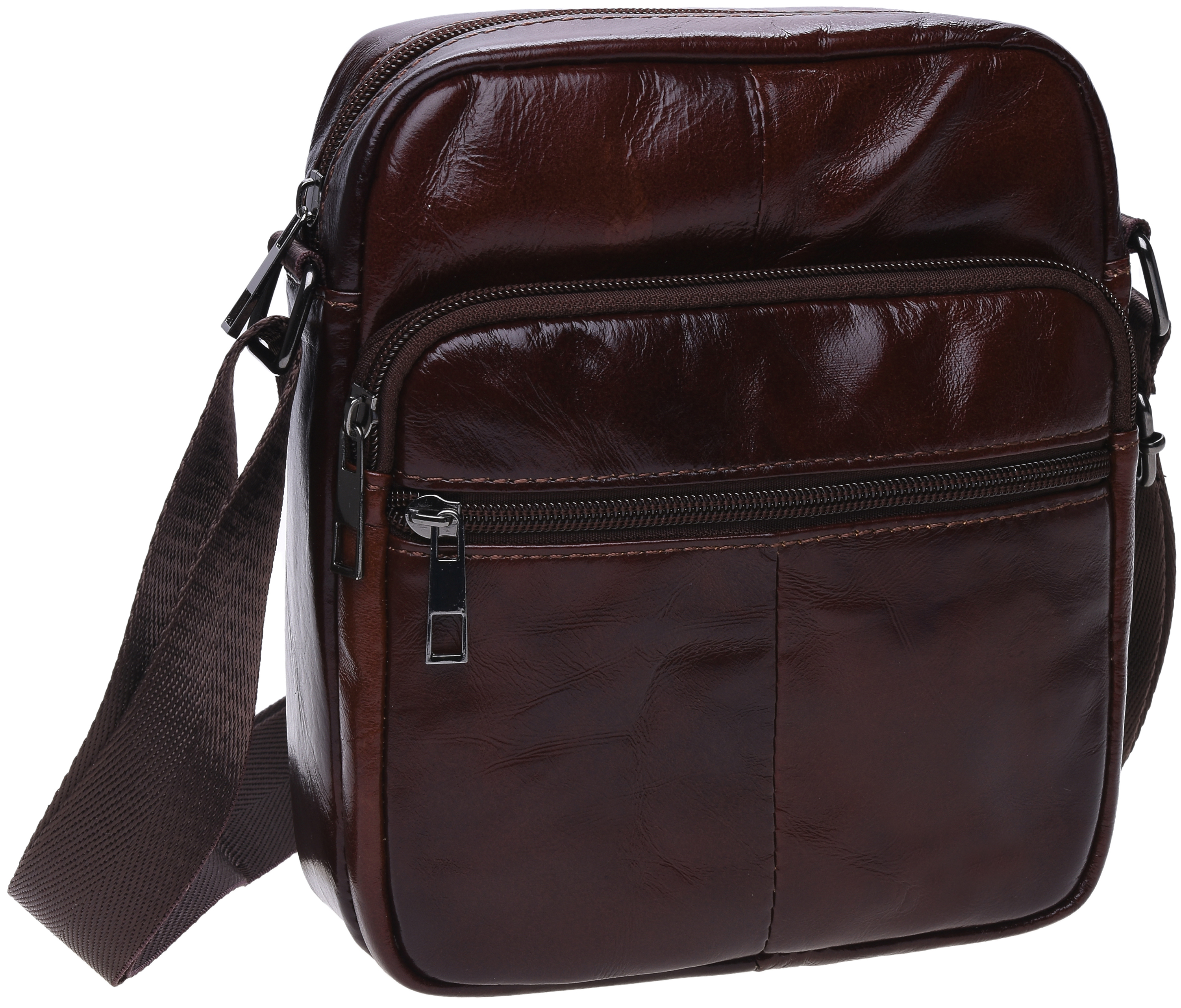 

Мужская сумка кожаная Laras K102610 Brown