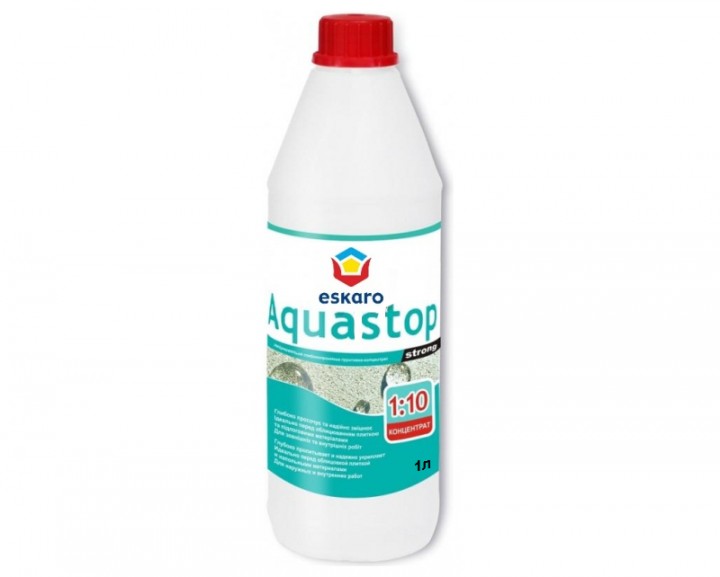

Грунтовка-концентрат Eskaro Aquastop Strong Укрепляющая 1 л арт - U010