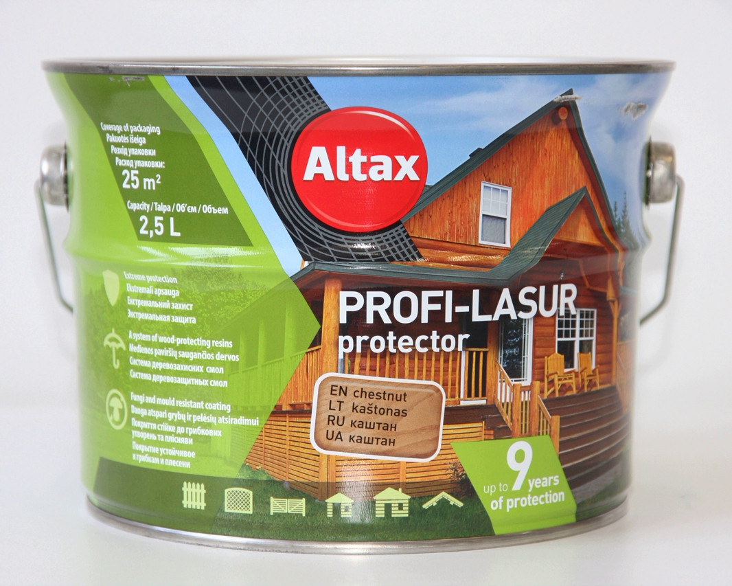

Лазурь для дерева Altax Profi-Lasur Protector (9л)