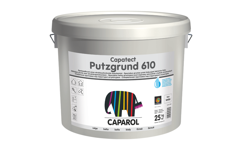 

Грунтовочная краска Caparol Putzgrund 610 Белая 25 кг арт - 948200351
