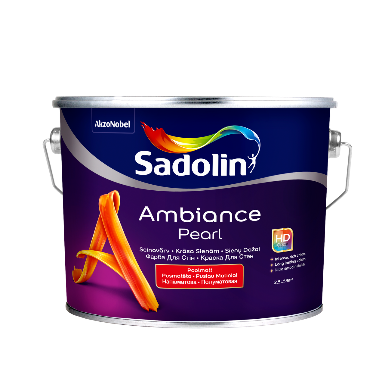 

Краска Sadolin Ambiance Pearl белая 2,5 л арт 500-04