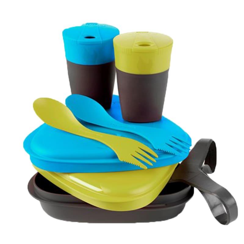 

Набор посуды LIGHT MY FIRE Pack'n Eat Kit (8 предметов), лайм/голубой