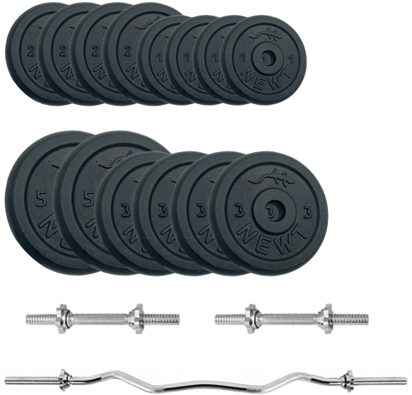 

Набор штанга + гантели металлические Newt Gym Set-W Home 43 кг (NE-M-W-SET-43)