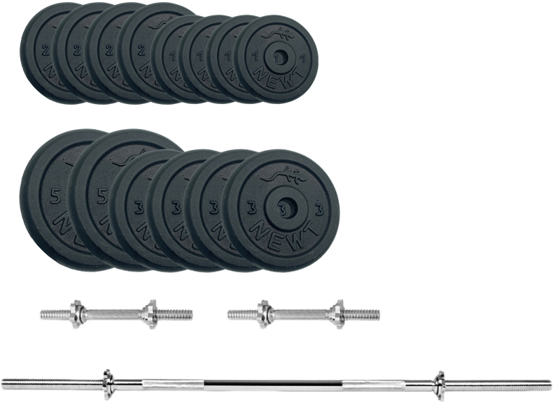 

Набор штанга + гантели металлические Newt Gym Set-H Home 45 кг (NE-M-H-SET-45)