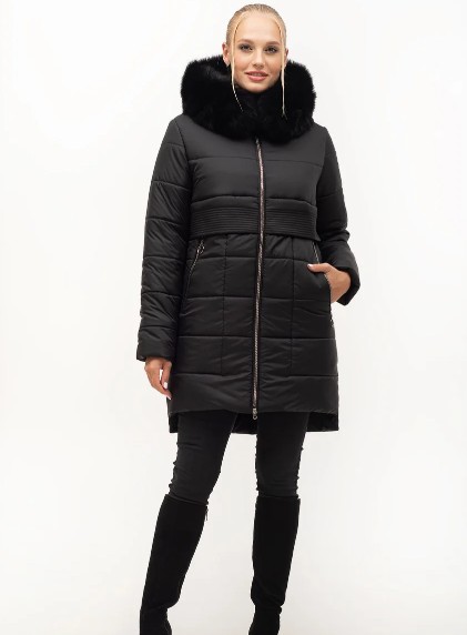 

Пуховик Maha 152 46 Песец Черный