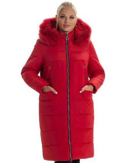 

Пуховик Maha 133 46 Песец Красный