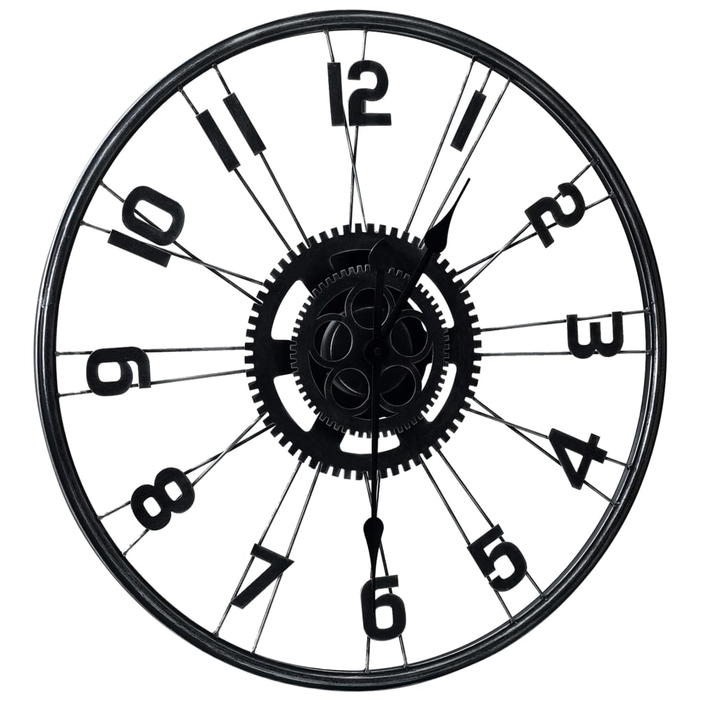 

Настінні годинники Shumee чорні 60 см металеві