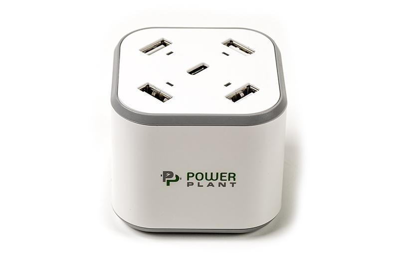 

Зарядное устройство PowerPlant 4xUSB + Type-C 5V 8.4A