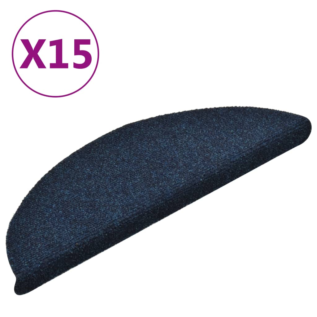 

Самоклеючі чохли для сходів Shumee 15 шт темно сині 56x17x3 см