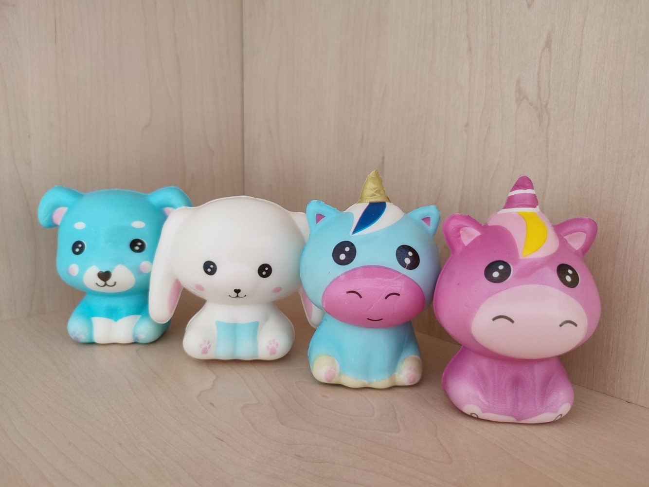

Набор игрушек 4 шт Зверушки антистресс Сквиши Squishy (22208)