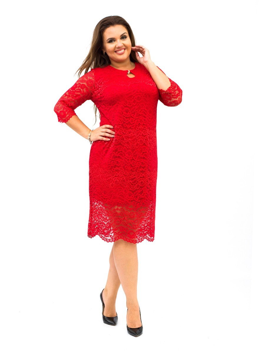 

Платье Ninele Style 317-1  Красное, Платье Ninele Style 317-1 52 Красное