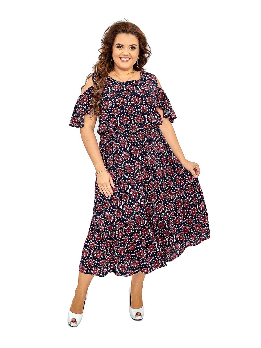 

Платье Ninele Style 424-1  Бордовое, Платье Ninele Style 424-1 52 Бордовое
