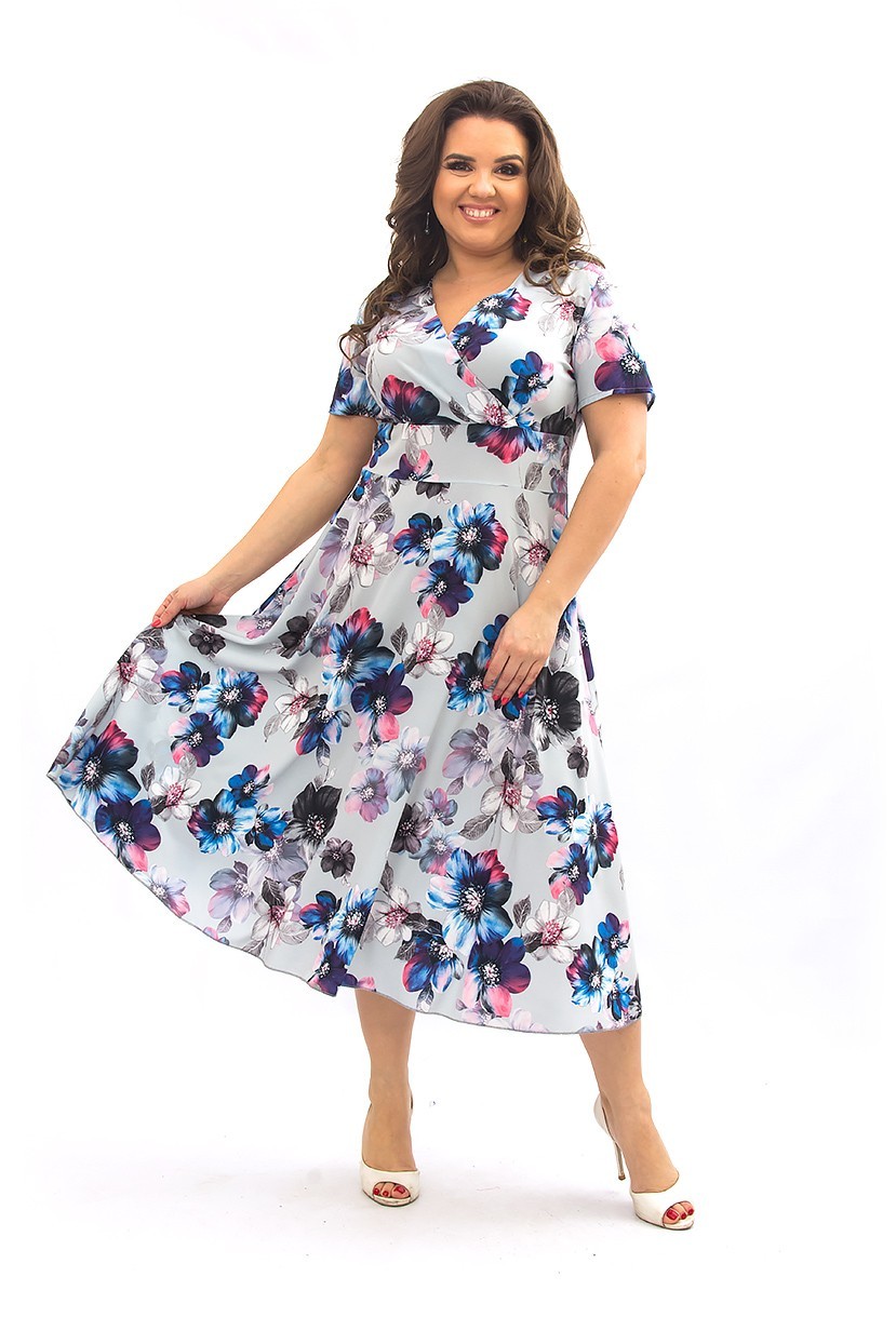 

Платье Ninele Style 359-4  Разноцветное, Платье Ninele Style 359-4 52 Разноцветное