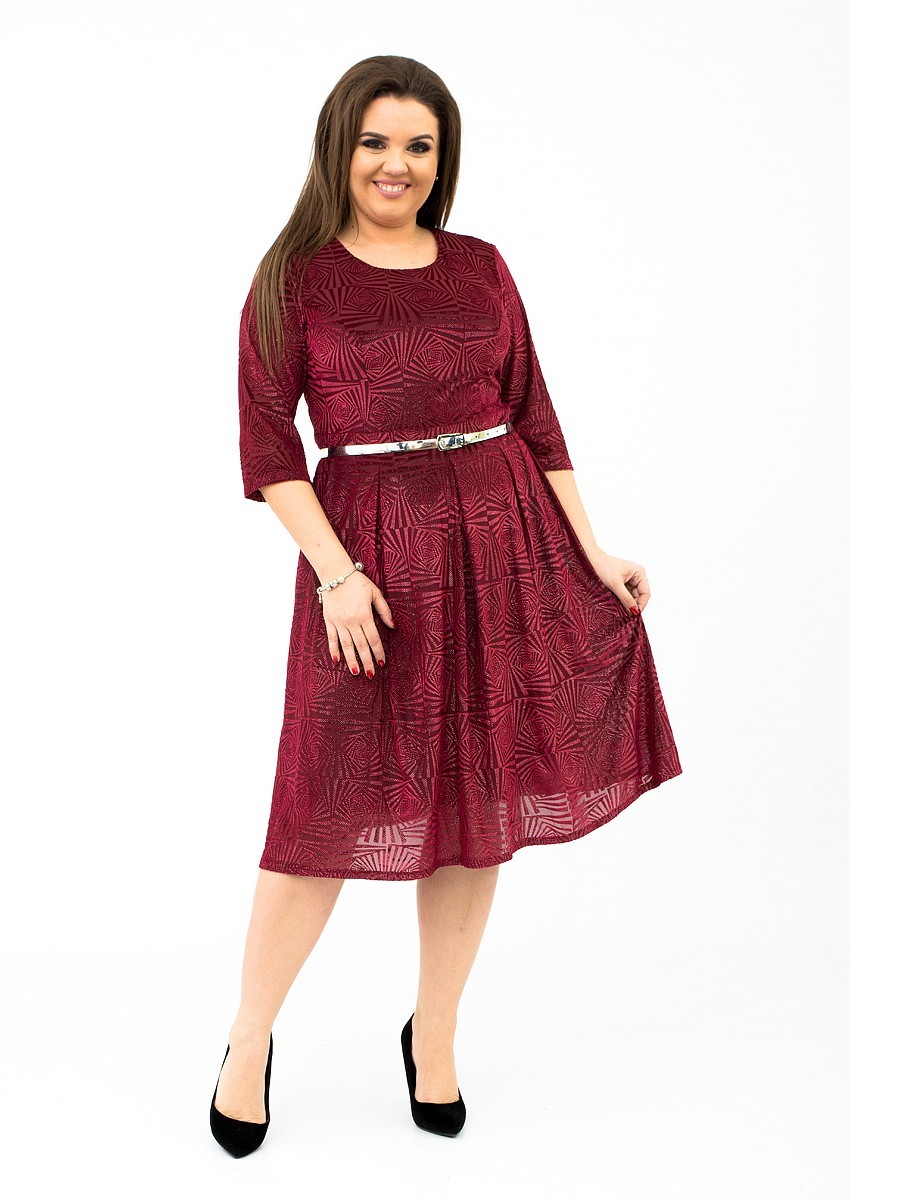 

Платье Ninele Style 338-2  Бордовое, Платье Ninele Style 338-2 56 Бордовое