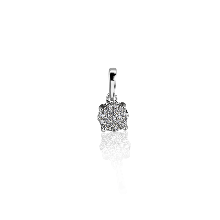 

Подвеска Qzsilver (903-00777) Серебро Белый Фианит белый