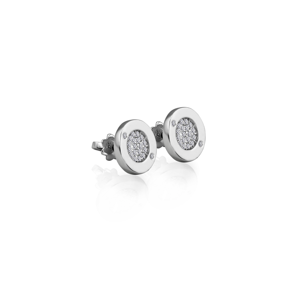 

Серьги Qzsilver (402-00953) Золото Белый Фианит белый