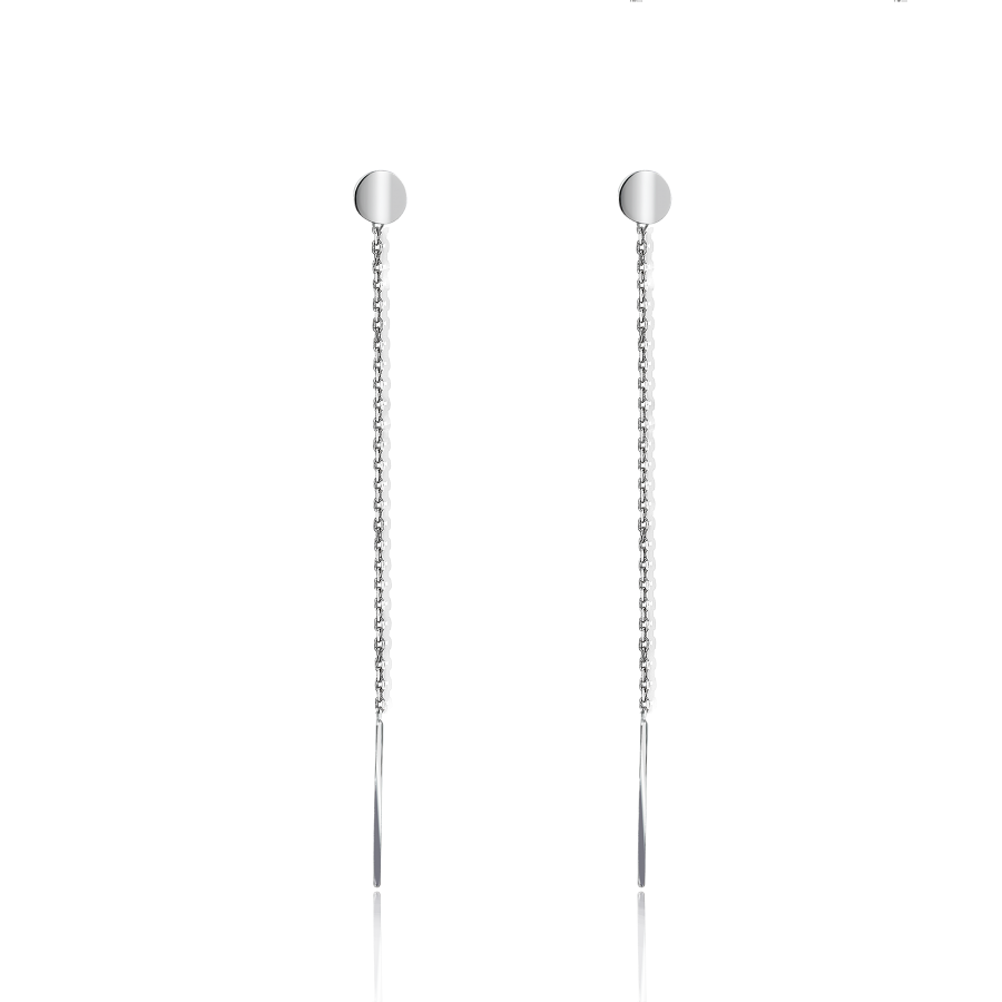 

Серьги Qzsilver (902-01109) Серебро Белый