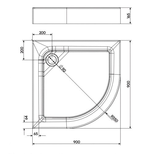 

Душевой поддон Kolo First 90х90 см XBN1690000 (55976)