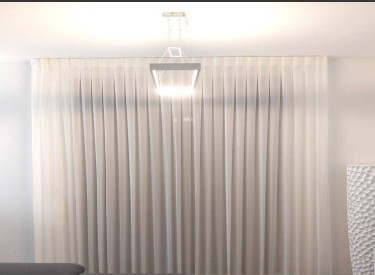 

Тюль лен, сборка один к трем на карниз 2м. Цвет белый