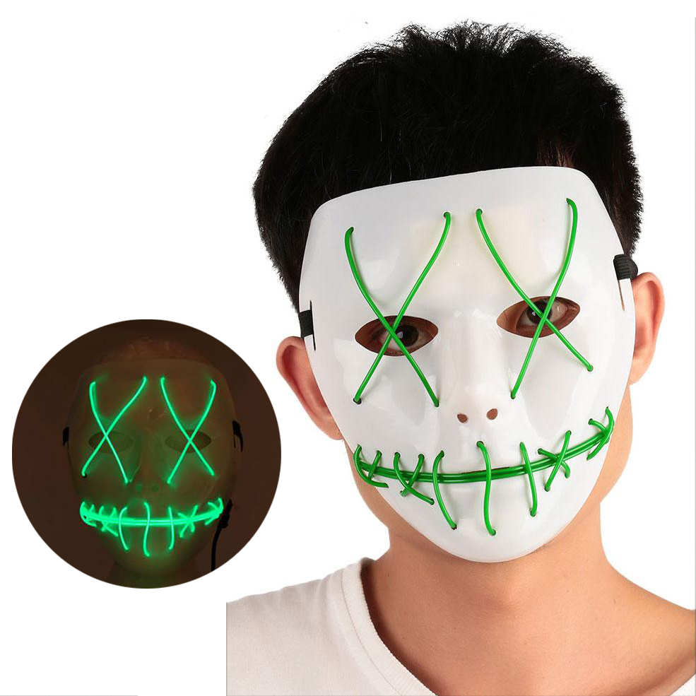 

Неоновая Маска для вечеринок с подсветкой M+ LED Mask 1 Green