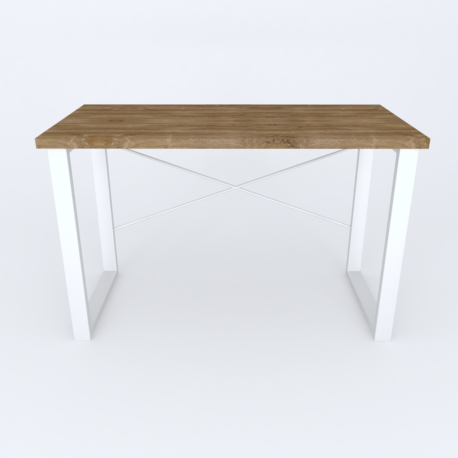 

Письменный стол Ferrum-decor Драйв 750x1200x700 Белый металл ДСП Дуб Таверна 32 мм