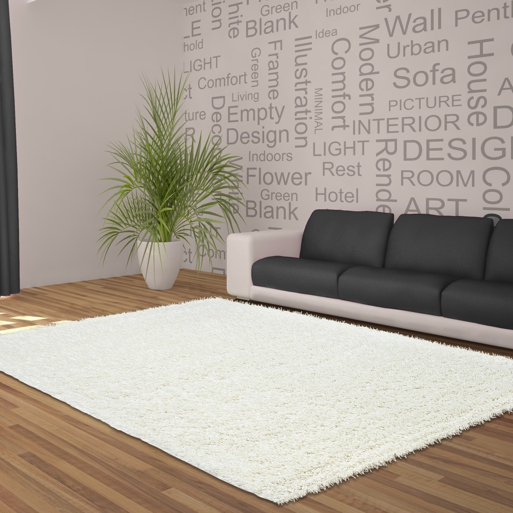 

Ворсистый ковер Картал SAHGGY 150x300 прямоугольный Белый/Крем