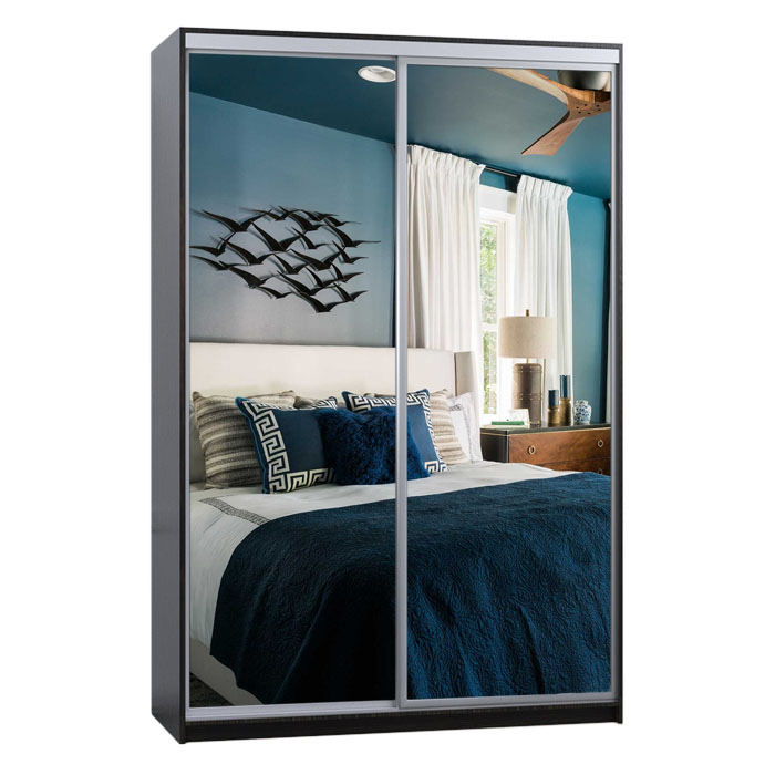 

Шкаф-купе Zevs Двухдверный ШК-1 Зеркало 120х60х210 венге