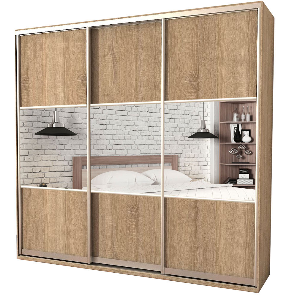 

Шкаф-купе Zevs Трехдверный Комби ШК-5 180х45х210 дуб сонома