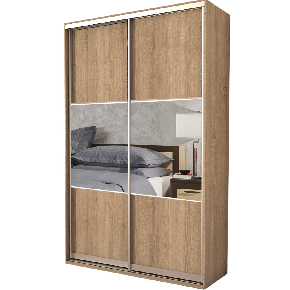 

Шкаф-купе Zevs Двухдверный ШК-2 Комби 160х60х240 дуб сонома