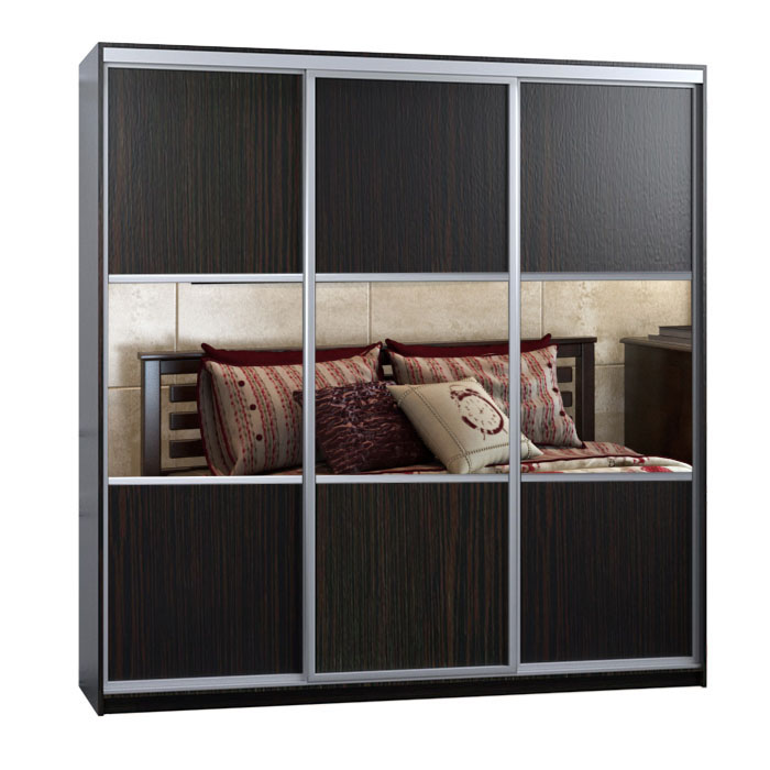 

Шкаф-купе Zevs Трехдверный Комби ШК-5 220х45х240 венге