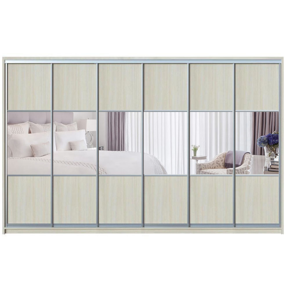 

Шкаф-купе Zevs Шестидверный Комби 520х60х240 дуб молочный