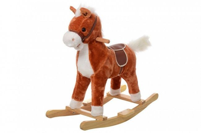 

Музыкальная лошадка-качалка Bambi MP 0080 Рыжая