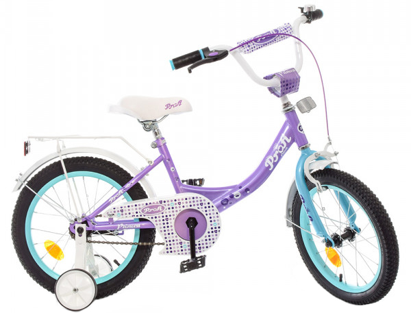 

Велосипед детский двухколесный Profi 16" Princess Сиреневый/Мятный (Y1615 lilac/mint)