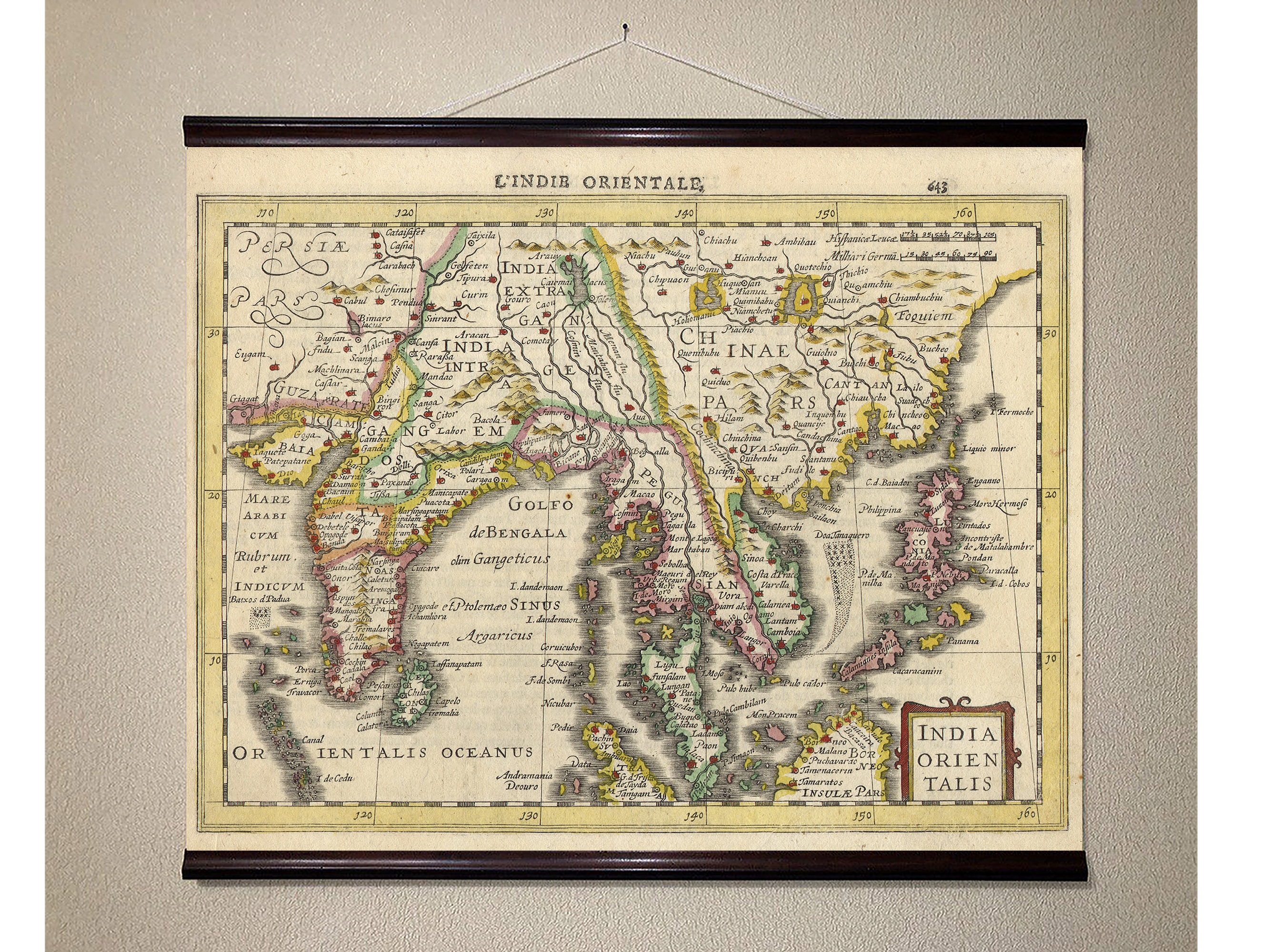 

Древняя карта Индийского бассейна 88x110см Artel(Old Map_0715_03)