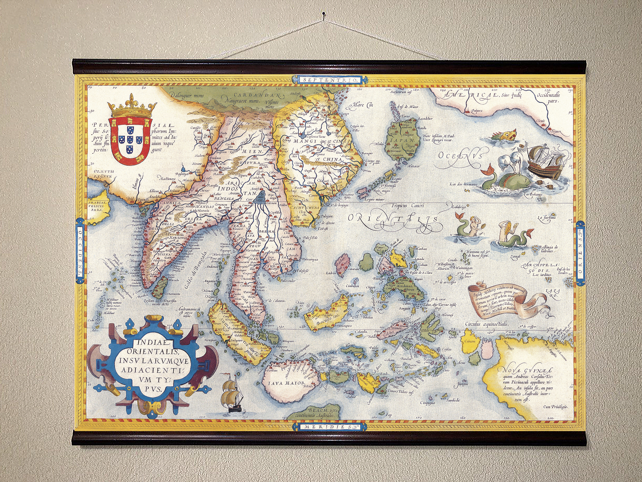 

Античная карта Восточная Индия 90x135см Artel(Old Map_06015_06)