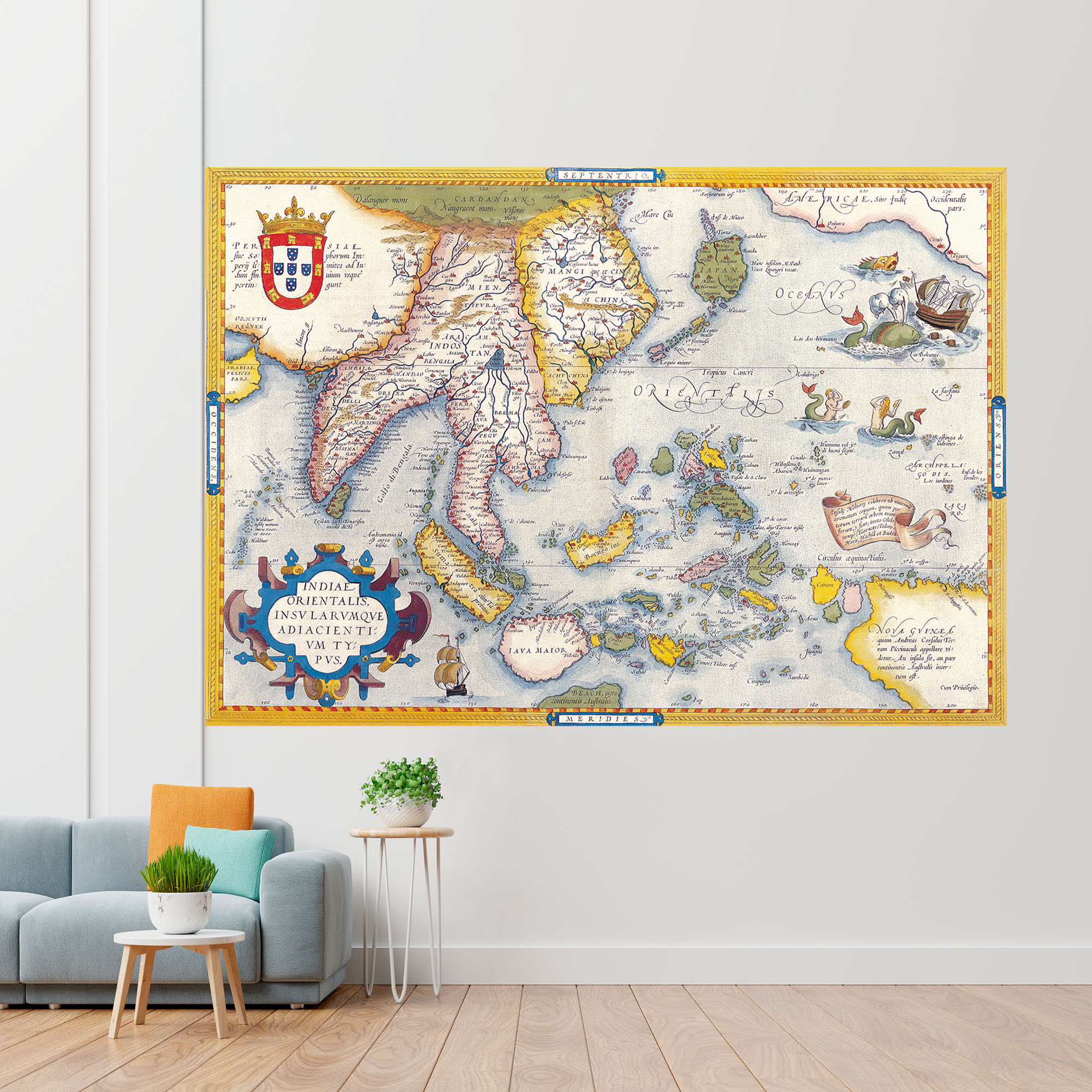 

Античная карта Восточная Индия 70x105см Artel(Old Map_06015_06)