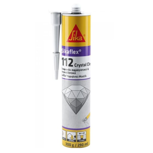 

Клей-герметик Sika Flex Crystal Clear 112, 290 мл 11980633