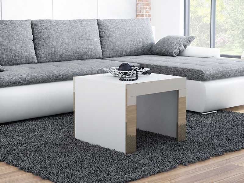 

Журнальный стол TESS 60 Cama Белый матовый + Латте глянец